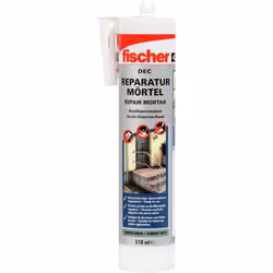 fischer Express Cement Premium DEC, le mortier de réparation prêt à l'emploi et pulvérisable, peut être utilisé de diverses m ...
