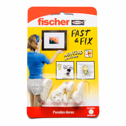 Fischer 534844, Intérieure, Porte-clé mural, Blanc, 16 kg, 4 pièce(s)