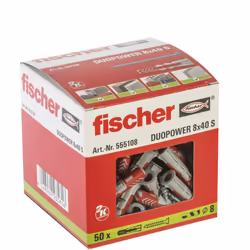 Fischer DUOPOWER 8 x 40 S 50 pièce(s) Ancre d'expansion 40 mm - Vue supplémentaire 2