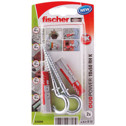 Fischer 535004 ancrage à vis et cheville murale 2 pièce(s) Kit de fiches murales et vis 50 mm