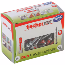 Fischer 535462, Fiche murale, Brique, Béton, 25 mm, 5 mm, 4 cm, 3,5 mm