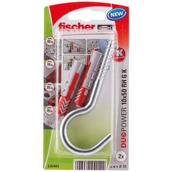 Fischer 535483 ancrage à vis et cheville murale 2 pièce(s) Kit de fiches murales et vis 50 mm