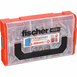 Fischer 535968, Boîte de rangement, Noir, Rouge, Transparent, Rectangulaire, Monochromatique, 210 pièce(s)