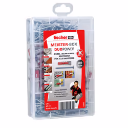 Fischer 535972, Ancre d'expansion, Béton, Métal, Plastique, Gris, 80 pièce(s), Boîte