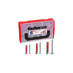 Fischer Jeu de chevilles murales avec vis FIXtainer DUOPOWER 210 pcs