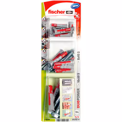 Fischer 536249, Fiche murale, Brique, Béton, 18 pièce(s), Ampoule
