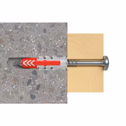 Fischer 536388 ancrage à vis et cheville murale 25 pièce(s) Fiche murale 60 mm