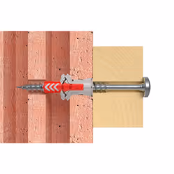 Fischer 536388 ancrage à vis et cheville murale 25 pièce(s) Fiche murale 60 mm