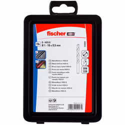 Fischer 536604, Perceuse, Foret hélicoïdal, Aluminium, Laiton, Bronze, Fonte, Plastique rigide, Fer, Métal, Acier, 135°, Acie ...