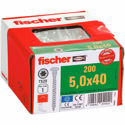 Fischer 652880 vis et boulon 40 mm 200 pièce(s)