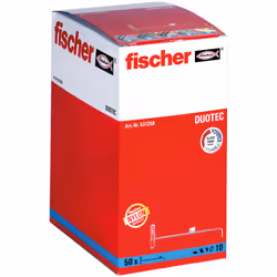 Fischer 537258 ancrage à vis et cheville murale 50 pièce(s) Kit de fiches murales et vis 50 mm