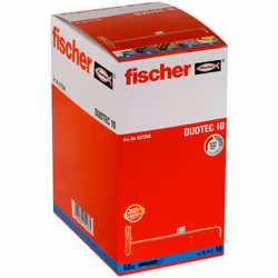 Fischer 537258 ancrage à vis et cheville murale 50 pièce(s) Kit de fiches murales et vis 50 mm