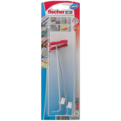 Fischer 537262 ancrage à vis et cheville murale 2 pièce(s) Kit de fiches murales et vis 50 mm