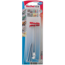 Fischer 537263 ancrage à vis et cheville murale 2 pièce(s) Kit de fiches murales et vis 50 mm