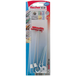 Fischer 537264 ancrage à vis et cheville murale 2 pièce(s) Kit de fiches murales et vis 50 mm