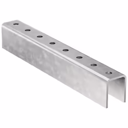 Fischer 537591, Acier, Acier, Perforé, En forme de U, 10 pièce(s), Revêtement galvanisé à chaud, Revêtement en zinc