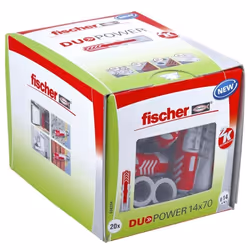 Cheville tous matériaux DuoPower FISCHER 14x70 - Boite de 20 - 538244