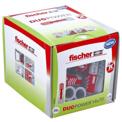 Cheville tous matériaux DuoPower FISCHER 14x70 - Boite de 20 - 538244