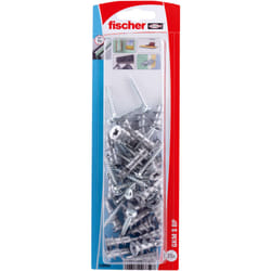 Fischer 538893 ancrage à vis et cheville murale 25 pièce(s) Kit de fiches murales et crochets 31 mm