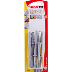 Fischer 538894 ancrage à vis et cheville murale 10 pièce(s) Kit de fiches murales et vis 80 mm