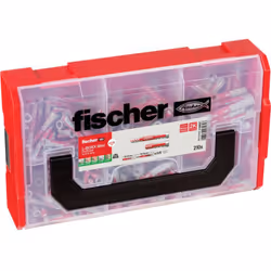 Description générale La boîte FIXtainer DUOPOWER de Fischer contient des chevilles de quatre dimensions différentes, offrant ...