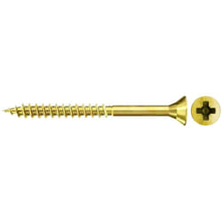 Fischer - 500x Vis pour panneaux d'aggloméré fspii 4,5 x 45 mm tête fraisée zinguée jaune filetage partiel empreinte cruciforme pz - 551144