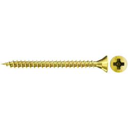 Fischer - 1.000x vis pour panneaux d'aggloméré fspii 4,5 x 20 mm tête fraisée zinguée jaune filetage complet empreinte cruciforme pz - 551162