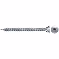 Fischer 551169, Vis, Acier zingué, Bois, Zinc, Filetage complet, Tête fraisée