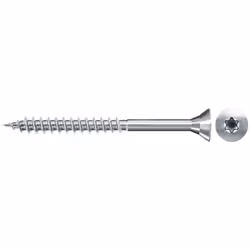 Fischer 551198, Vis, Acier zingué, Bois, Zinc, Filetage partiel, Tête fraisée