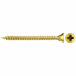 Fischer 551212, Vis, Acier zingué, Bois, Zinc, Filetage complet, Tête fraisée