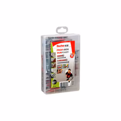 Fischer 541109, Kit de fiches murales et vis, Ciment aéré placé en autoclave, Brique, Béton, Bloc Gypsum, Plaque de fibre Gyp ...