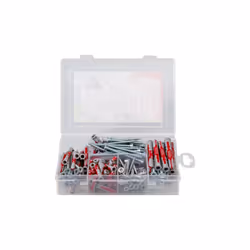 Fischer 541109 ancrage à vis et cheville murale 75 pièce(s) Kit de fiches murales et vis