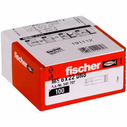Fischer 541707 ancrage à vis et cheville murale 100 pièce(s) Fiche murale 22 mm