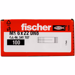 Fischer 541707 ancrage à vis et cheville murale 100 pièce(s) Fiche murale 22 mm