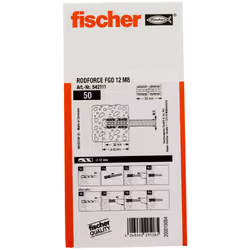 Fischer 542111 ancrage à vis et cheville murale 50 pièce(s) Fiche murale 35 mm