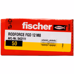 Fischer 542111 ancrage à vis et cheville murale 50 pièce(s) Fiche murale 35 mm - Vue supplémentaire 4