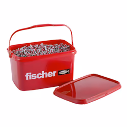 Fischer DUOPOWER 6 x 30, Ancre d'expansion, Brique, Béton, Ciment mousse, Bloc Gypsum, Maçonnerie, Nylon, Gris, Rouge, 6 mm,  ...