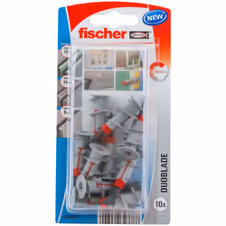 Fischer 545683, Fiche murale, Plaque de plâtre, 44 mm, 4 mm, 5 mm, 10 pièce(s)
