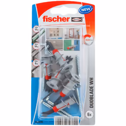 Fischer 545685, Fiche murale, Plaque de plâtre, 44 mm, 4,2 mm, 4 cm, 6 pièce(s)