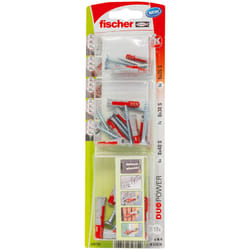 Fischer 545752 ancrage à vis et cheville murale 12 pièce(s) Kit de fiches murales et vis