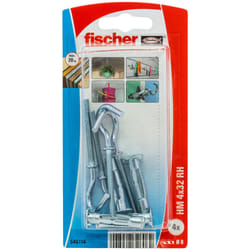 Fischer 546114 ancrage à vis et cheville murale 4 pièce(s) Ancrage mural creux (cheville molly) 32 mm