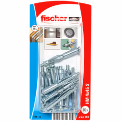 Fischer 546115, Ancrage mural creux (cheville molly), Plaque de plâtre, 45 mm, 8 mm, 5,2 cm, 1,6 cm