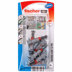 Fischer 546756, Fiche murale, Plaque de plâtre, 44 mm, 6 pièce(s), Ampoule