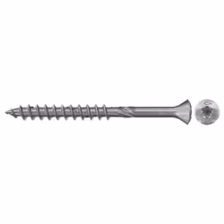 Fischer 548566, Vis, Acier inoxydable, Bois, Utilité générale, Filetage partiel, Tête fraisée