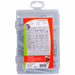 Fischer 553348 vis et boulon 112 pièce(s) Kit de vissage