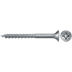 Fischer - 100 vis Power-Fast fpf-ii-czp Ø3 x 35 mm, tête fraisée pz, filetage partiel