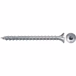 Fischer 670160, Vis, Acier zingué, Bois, Zinc, Filetage complet, Tête fraisée