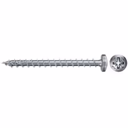FISCHER 670241 PowerFast II FPF II PZF 40x16 BC 200 avec sertissage PZ à tête ronde, filetage complet et zingage La vis pour  ...