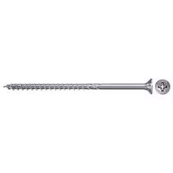 Fischer Power-Fast II FPF II CZP 4,5x80 BC 50, Vis, Métal, Plastique, Bois, Utilité générale, Filetage partiel, Tête plate