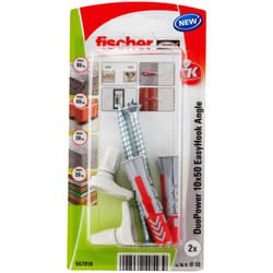 Fischer 557918 ancrage à vis et cheville murale 2 pièce(s) Kit de fiches murales et vis 50 mm